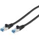 Cable réseau 2m ethernet RJ45 Cat6A S/FTP, Noir - S-IMPULS 75712-S