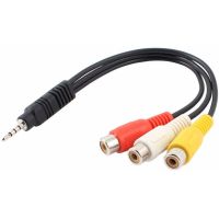 Câable Vidéo/Audio Jack 2,5mm vers 3x RCA 30cm