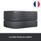 Clavier LOGITECH ERGO K860 - GRAPHITE - 2.4GHZ/BT - CENTRAL (FR)