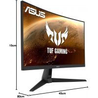27" ASUS TUF Gaming VG27VH1B, 1ms, 3000:1, incurvé, HDMI & VGA