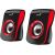 Enceintes GENIUS SP-Q180 RED - 6W RMS - 31730026401