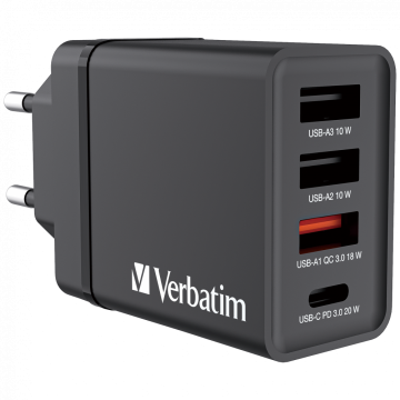 Chargeur USB-C USB 30W - gris - VERBATIM 49700