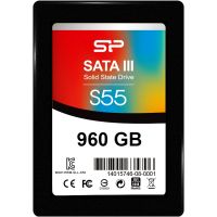 SSD 960Go SATA - SILICON POWER S55, 550/420Mb/s, SATA3 - SP960GBSS3S56A2