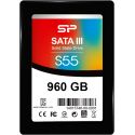 SSD 960Go SATA - SILICON POWER S55, 550/420Mb/s, SATA3 - SP960GBSS3S56A2