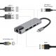 Adaptateur multiport USB Type-C 5-en-1 (Hub + HDMI + PD + LAN) - A-CM-COMBO5-04