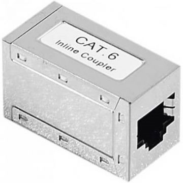 Raccord RJ45 femelle / femelle, Coupleur RJ45 F/F Cat. 6 STP blindé - 272220