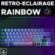 Clavier Gamer The G-Lab Keyz Hydrogen, 60%, gris-noir - KEYZ-HYDRO-GRB/FR