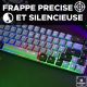 Clavier Gamer The G-Lab Keyz Hydrogen, 60%, gris-noir - KEYZ-HYDRO-GRB/FR