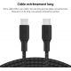 BELKIN Câble USB-C vers USB-C - 2m - charge rapide - CAB014BT2MBK