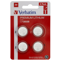 Lot de 4 piles lithium VERBATIM CR2025 3V - 49532