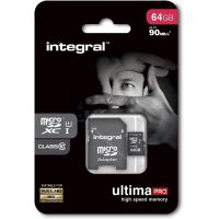 Carte microSD 64Go LEXAR - Class 10 jusqu'à 90Mb/s - INMSDX64G10-90U1