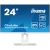 Moniteur 24 "Iiyama ProLite XUB2492HSU-W6, IPS, 0.4ms, HDMI/DP/USB - blanc