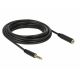 Delock Rallonge de câble stéréo Jack 4,4 mm, mâle à femelle, 5 mm, noir