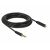 Delock Rallonge de câble stéréo Jack 4,4 mm, mâle à femelle, 5 mm, noir