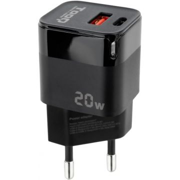 Chargeur TOOQ 20W - USB & USB-C - TQWC-QCPD20
