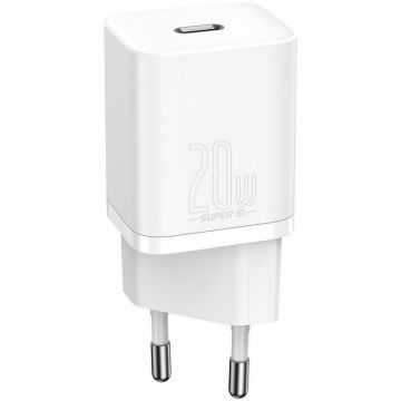 Chargeur Baseus Super Si 1 port USB-C 20W - BSU2026WHT