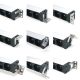 Multiprise avec fixation pour baie de brassage 1U - 19" - 37320
