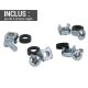 Multiprise avec fixation pour baie de brassage 1U - 19" - 37320