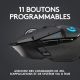 Souris Logitech G502 LIGHTSPEED, sans fil, 11 boutons - 910-005568