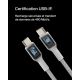 Belkin BOOST CHARGE - Câble USB - 24 pins USB-C (M) pour 24 pins USB-C (M) tressé - 1 m - blanc - CAB004BT1MWH