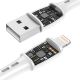 Câble USB vers Lightning VFAN Racing X05, 3A, 1m (blanc)