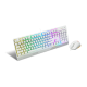 Pack VIGOR GK30 COMBO WHITE FR, semi-mécanique, blanc