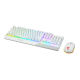 Pack VIGOR GK30 COMBO WHITE FR, semi-mécanique, blanc
