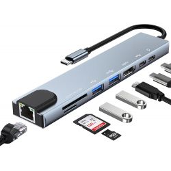 Hub USB-C 8 en 1
