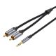 Câble mini jack vers 2 RCA mâle, longueur 10m - Vention BCNBL
