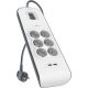 Multiprise BELKIN 6 prises 2USB - Parafoudre - Cordon 2m - BSV604CA2M
