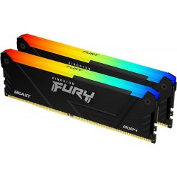 Kit 32Go 2x16 DIMM Kingston FURY 16Go DDR4 3200Mhz RGB - KF432C16BB2AK2/32