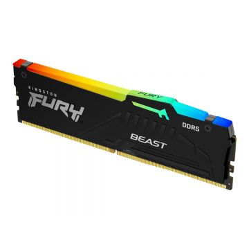 DIMM 16Go DDR5 6000Mhz RGB - KINGSTON FURY BEAST Noire - KF560C30BBEAK2-