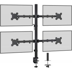 Support pour 4 moniteurs Vesa 75x75/100x100 - BONTEC MDM004
