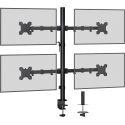 Support pour 4 moniteurs Vesa 75x75/100x100 - BONTEC MDM004