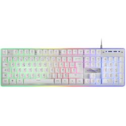 Clavier Mars Gaming MK220 RGB (Blanc - MK220WFR)