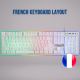 Clavier Mars Gaming MK220 RGB (Blanc - MK220WFR)