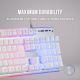 Clavier Mars Gaming MK220 RGB (Blanc - MK220WFR)