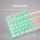 Clavier Mars Gaming MK220 RGB (Blanc - MK220WFR)