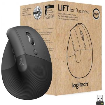 Logitech Lift for Business Souris verticale ergonomique sans fil bluetooth - 910-006494