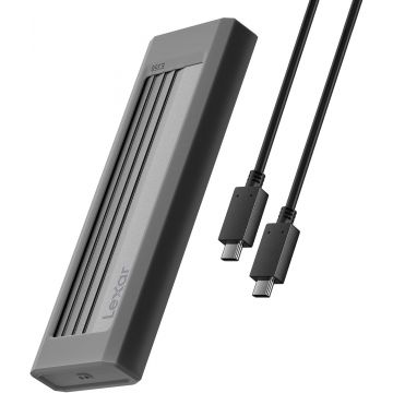 Boitier externe USB 3.2 Lexar E350 - NVMe M.2 Type 2280 Argent - LPAE350-RNGNG