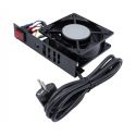 Ventilateur pour coffret - EKIVALAN Kit 1 ventilateur avec on/off fixation toit, cable 2 m, noir
