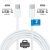 Câble USB-C 3.1 nylon, 2m, blanc - 11676