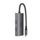Hub USB-C RIXUS RXHU07 - USB-C / HDMI / USB3 / RJ45