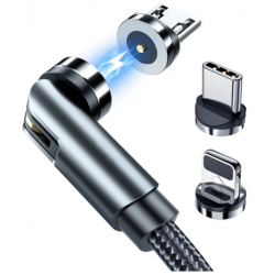 Câble USB magnétique Rixus RXU48 Magnetic 3EN1 - RXU48