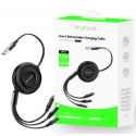 Câble Rixus RXUC25 Multi Charging 3 en 1, 110cm