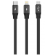 Câble Rixus RXUC25 Multi Charging 3 en 1, 110cm
