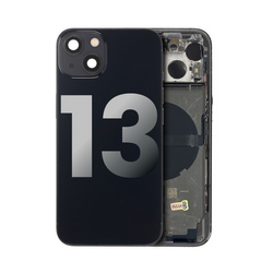 Chassis arrière avec petit composant pré installé pour iPhone 13 - Grade A - Noir