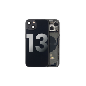 Chassis arrière avec petit composant pré installé pour iPhone 13 - Grade A - Noir