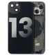 Chassis arrière avec petit composant pré installé pour iPhone 13 - Grade A - Noir