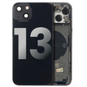 Chassis arrière avec petit composant pré installé pour iPhone 13 - Grade A - Noir